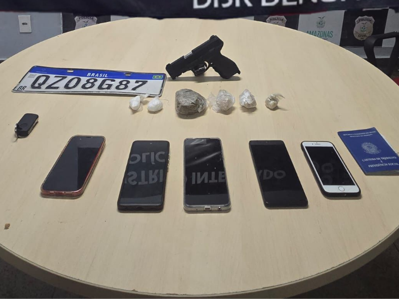 Trio é preso após abordagem policial suspeito de realizar roubos em Manaus