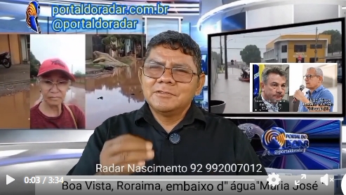 Repórter das Fronteiras” Dona Maria José acompanha a situação e mostra a realidade enfrentada pelas famílias atingidas pelas fortes chuvas em Boa Vista, Roraima.