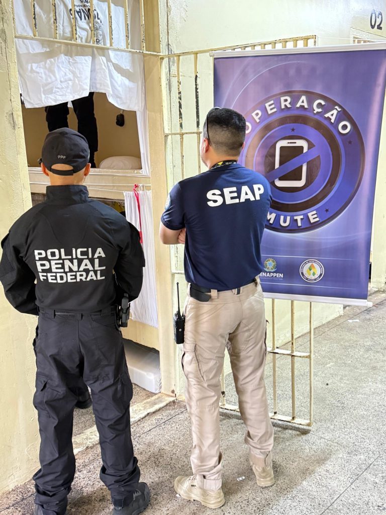 Operação Mute: Seap participação da ação de remoção de aparelhos celulares de unidades prisionais