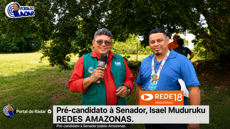Pré-candidato ao Senado pelo Amazonas, Isael Muduruku concede entrevista à Rede Amazonas