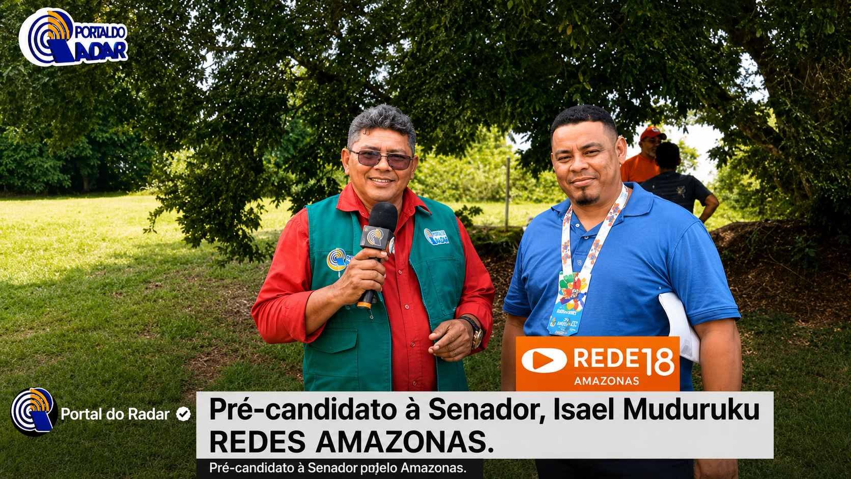 Pré-candidato ao Senado pelo Amazonas, Isael Muduruku concede entrevista à Rede Amazonas
