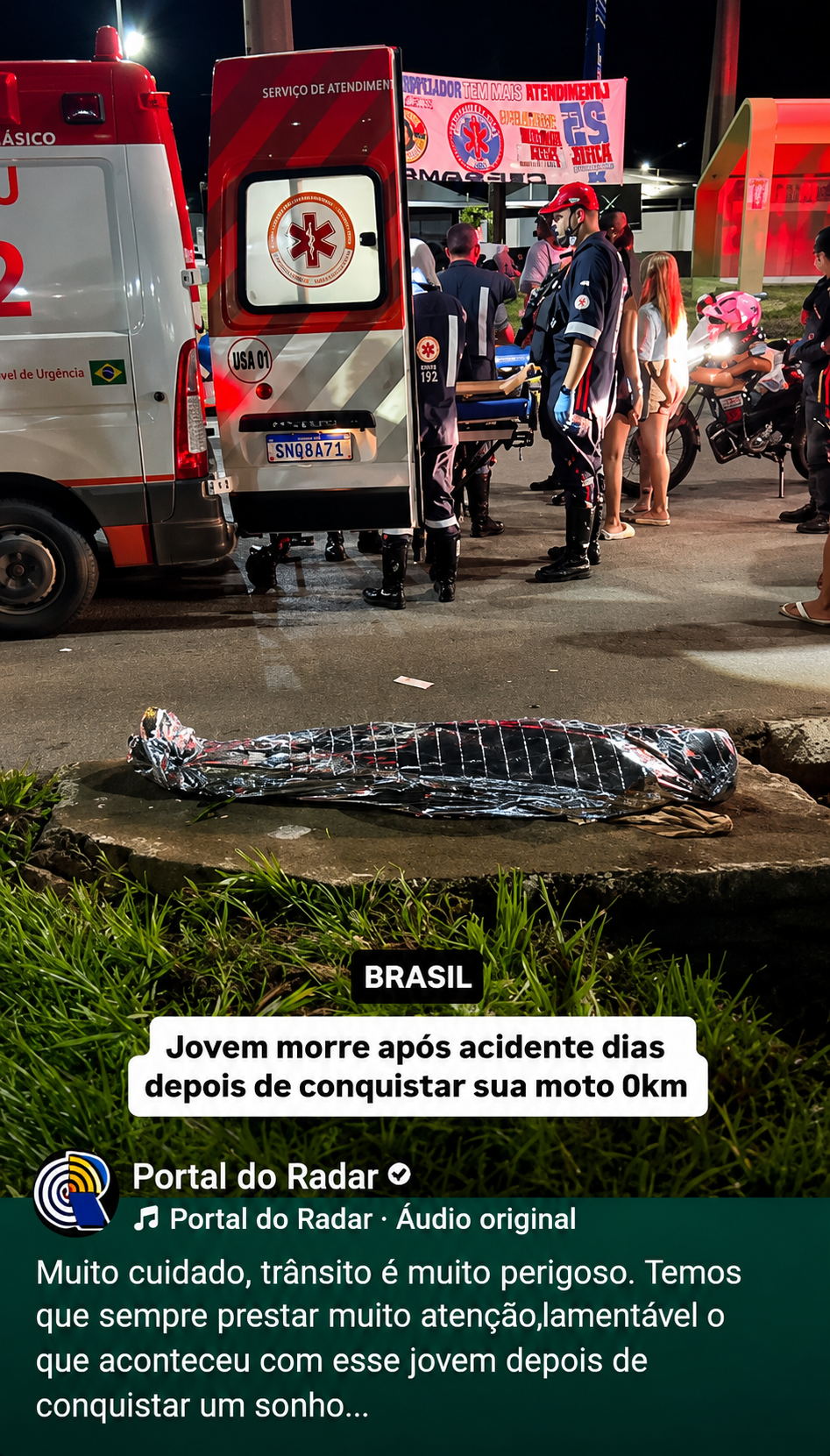 Jovem morre dias após conquistar motocicleta 0 km e acidente comove moradores
