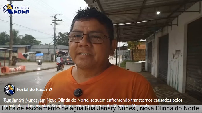 Rua Janary Nunes, em Nova Olinda do Norte.