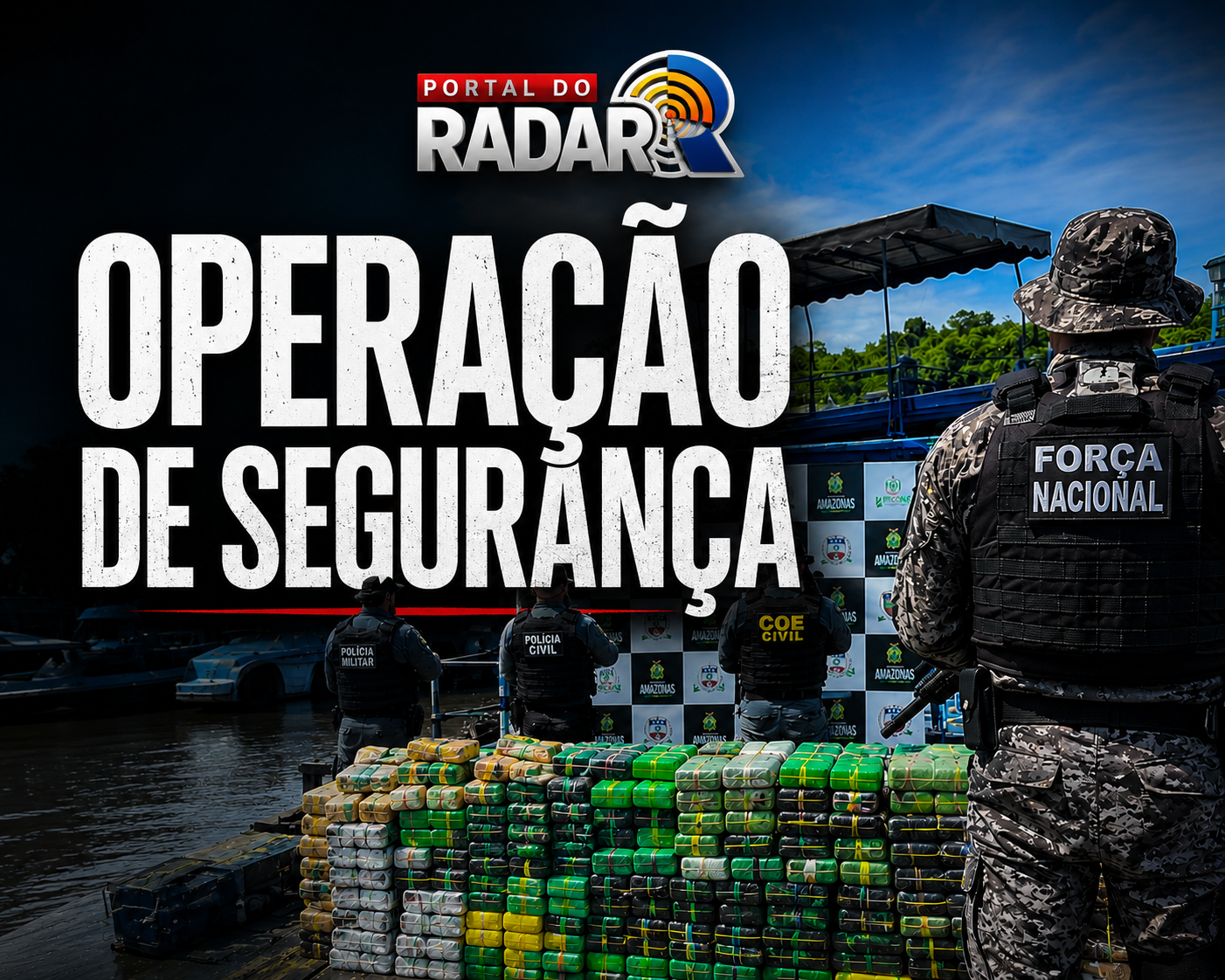 Operação Segurança Presente apreende 2,5 toneladas de drogas no Amazonas