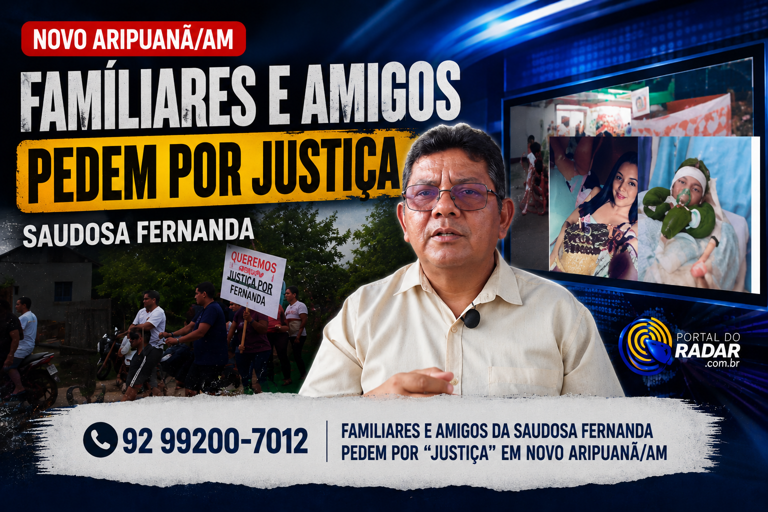 Manifestação em Novo Aripuanã cobra justiça e investigação sobre morte de mulher