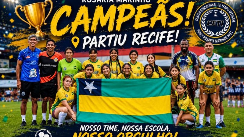 Equipe do CETI Rosária Marinho embarca para Recife e leva o nome de Nova Olinda do Norte à competição nacional