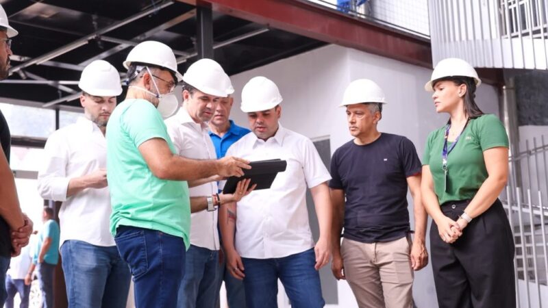 Governador Roberto Cidade vistoria obras da Escola de Saúde Pública e da Policlínica e Hospital-Dia do Complexo Hospitalar Sul