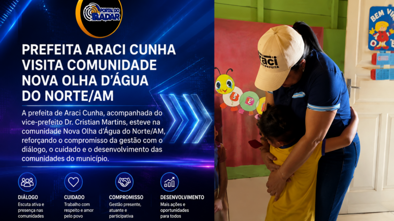 Prefeita Araci Cunha visita comunidade Nova Canaã