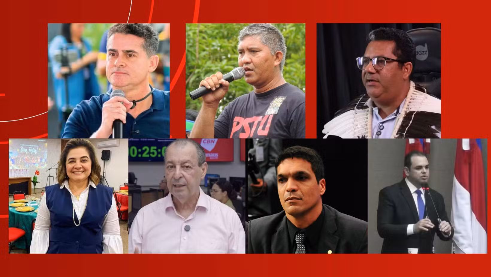 Eleições 2026: conheça os candidatos ao governo do AM