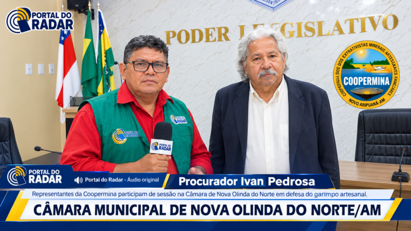 Representantes da Coopermina participam de sessão na Câmara de Nova Olinda do Norte em defesa do garimpo artesanal